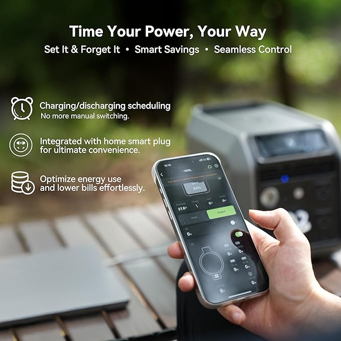 Dabbsson 768Wh Portable Power Station,Solar Generator,Up to 900W AC Output,1.5X Extended Runtime,Recharge 100% in 1.6 Hrs, 600L Semi-Solid LiFePO4,EPS,100W USB-C,for Camping RV Home