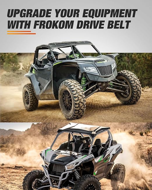 Frokom Drive Belt Compatible with Textron Wildcat XX 2018 2019 2020 2021 2022 2023 2024, Tracker XTR1000 2020-2024, UTV CVT Clutch Belt Replacement 0823-529