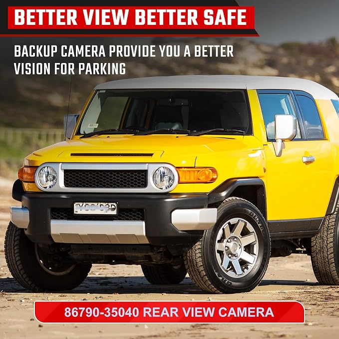 86790-35040 Backup Camera Rear View Camera Fit for Toyota FJ Cruiser 2009-2014 Parking Park Assist Camera Replaces #8679035040