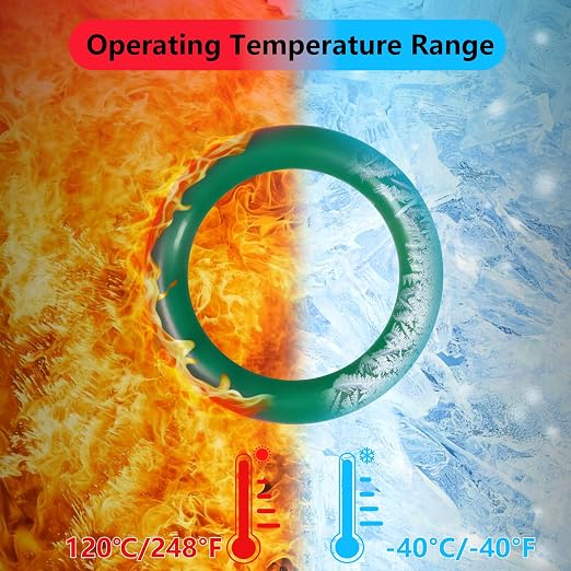 485 PCS Metric AC O Ring Kit - Automotive A/C System Seal Kit Compatible with R12 and R134a Refrigerants for Car AC Compressor, Condenser & Air Conditioning Lines (Green)