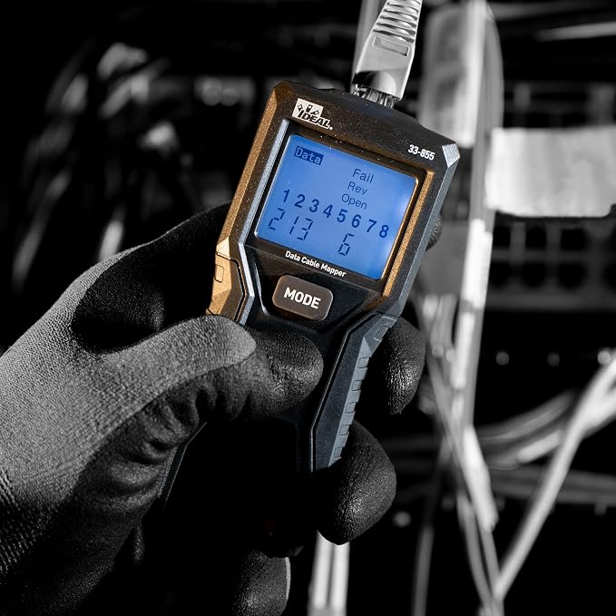 Ideal Electrical 33-855 Data Cable/RJ45 LCD Wiremapper