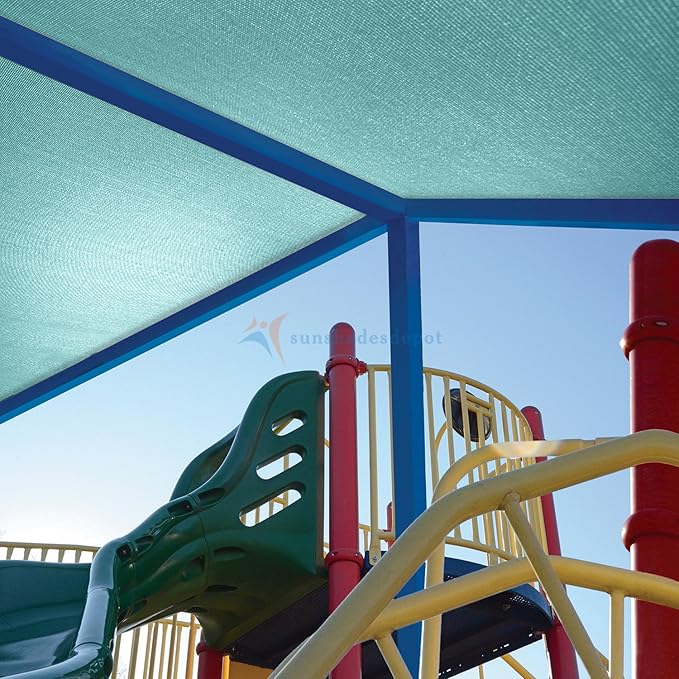 TANG Sun Shade Fabric Roll 8'x126' Shade Cloth for Garden Turquoise Green HDPE Mesh Shading Pergola Cover Replacement Canopy, 95% Blockage Sunshades for Outdoor Patio Backyard Plant