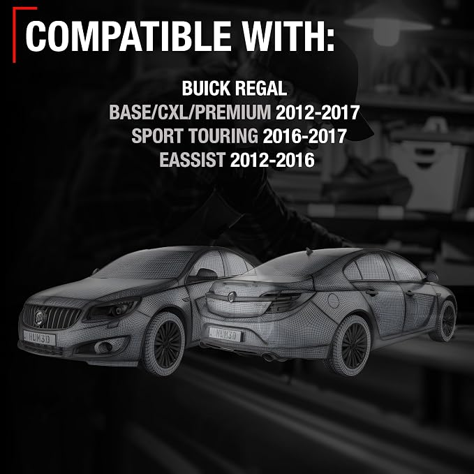 Rear View Backup Camera, Reverse Park Assist - Compatible with 2012-2017 Buick Regal Base, CXL, Premium, Sport Touring, eAssist - OEM 23323601, 22801897, 591-000, GM1960131