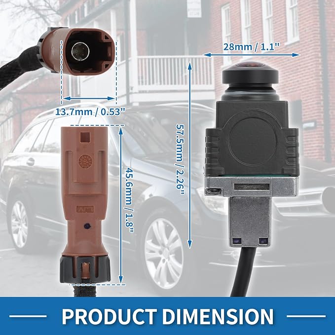 Front View Camera for Mercedes-Benz W205 W207 W166 X166 W212 W218 W156 Park Assist Camera 360° Surround Camera Replace No.A0009051103/A0009051503