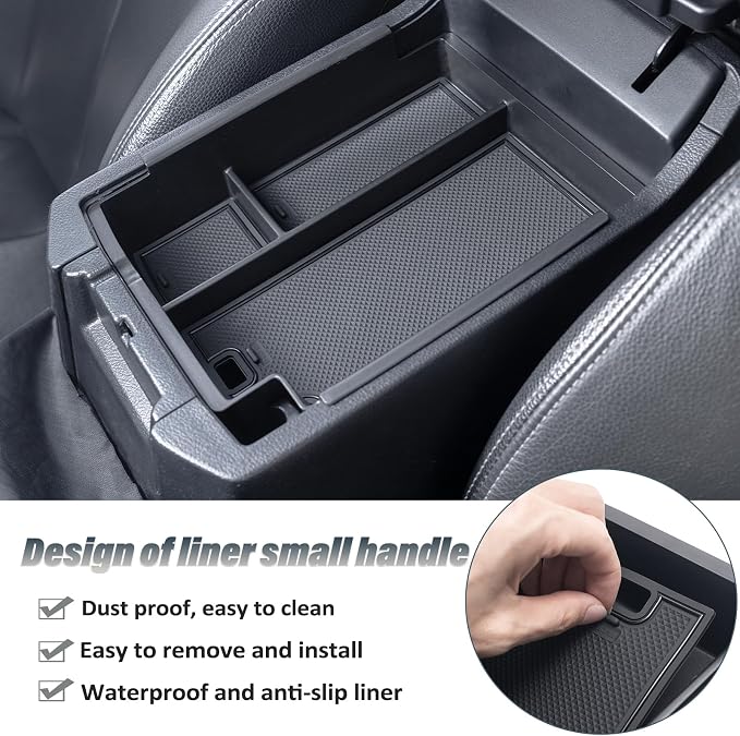 JKCOVER Center Console Hidden Organizer Tray and Center Console Full Organizer Tray Compatible with Toyota 4Runner 2010-2024 Accessories