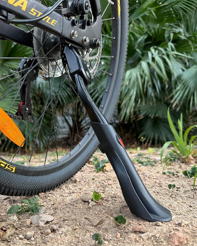 Wakano Heavy Duty Bike Kickstand 24"-29", Max Load 170 LBS, Non-Slip Large Foot with Cleats for Electric Bike, Adult Bike, Mountain Bike, Fat Tire Bike.