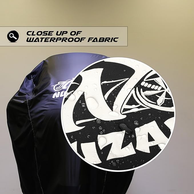 Nuzari Premium Motorcycle Cover - Motorcycle Covers Waterproof Outdoor Storage - Harley Davidson Motorcycle Cover - Bike Covers - Motorcycle Accessories XXL