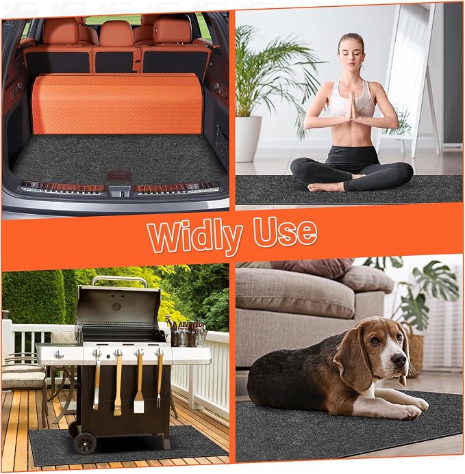 60 X 72 Inch Garage Floor Mat Under Car,Oil Spill Mat,Premium Maintenance mat,Waterproof Rubber Backing Layer Protects Garage Floor Surface