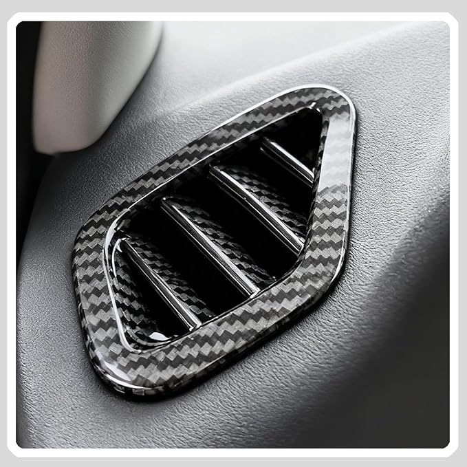 Dashboard Air Vent Cover, for Kia Telluride 2020 2021 2022 2023 2024 2025 2026,Sport Interior Trim Accessories - Carbon Fiber.