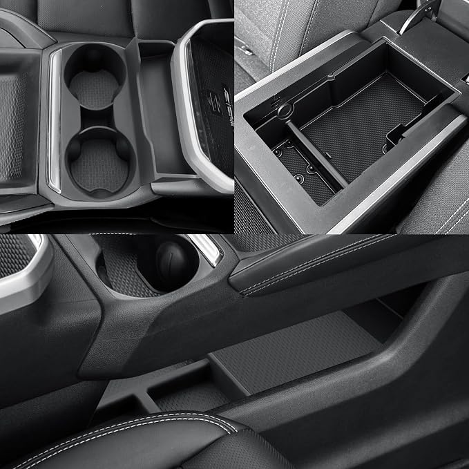 CDEFG 4Pcs for 2025 2026 GMC Terrain Center Console Organizer for 2025 2026 GMC Terrain Accessories Middle Console & Lower Console Organizer Storage Box & Cup Holder