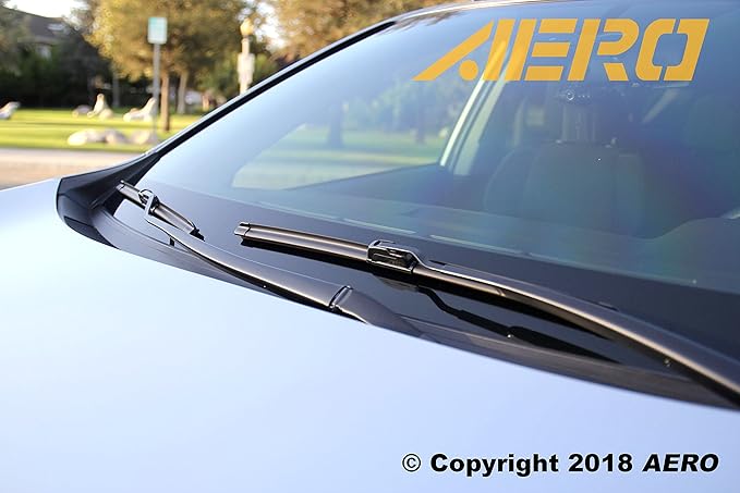 AERO Avenger 19"+18" I&L Pinch Tab Bayonet J-Hook Premium Beam Windshield Wiper Blades OEM Replacement for Mini Cooper 2021-2002 (Set of 2)