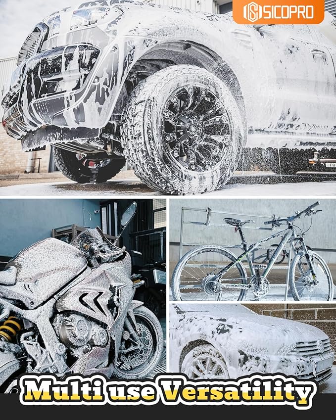Foam Cannon for Pressure Washer, Car Wash Foam Gun Kit, Convenient Addition of Soap Solution, Tool Daily Foam Cannon with 1/4 Inch Quick Connector, Car Foam Sprayer