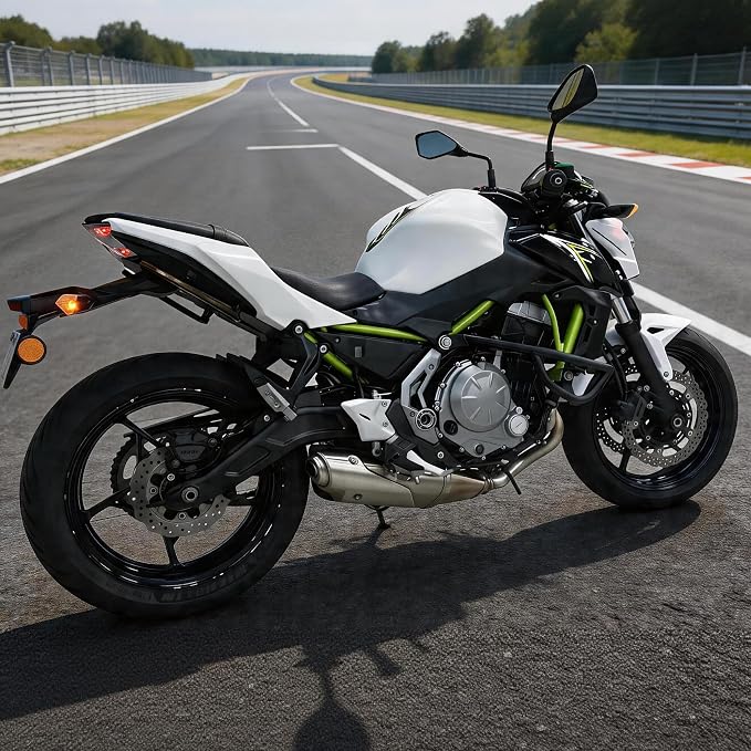 Motorcycle Crash Bar for Z650 ER650 2017-2026 | Engine Guard Highway Bar Bumper Side Falling Protection High-Temp Powder Coating