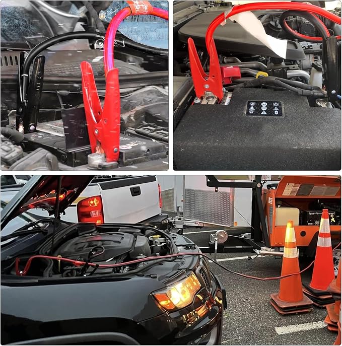 Nilight Jumper Cables for Car Battery 4 Gauge 25 FT Booster Cable Heavy Duty 600 A CCA with Carrying Bag Jump Start Emergency Kit Pickup Truck RV Vans SUV