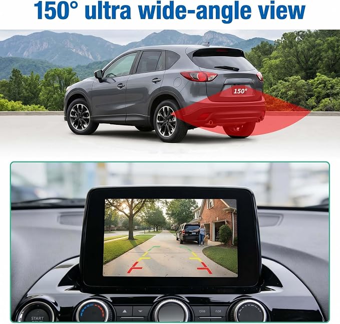 Backup Camera K015-67-RC0A K01567RC0A Rear View Back up Camera Compatible with Mazda CX-5 2013 2014 2015 2016 Park Assist Camera Replace K015-67-RC0 K01567RC0 MA1960108