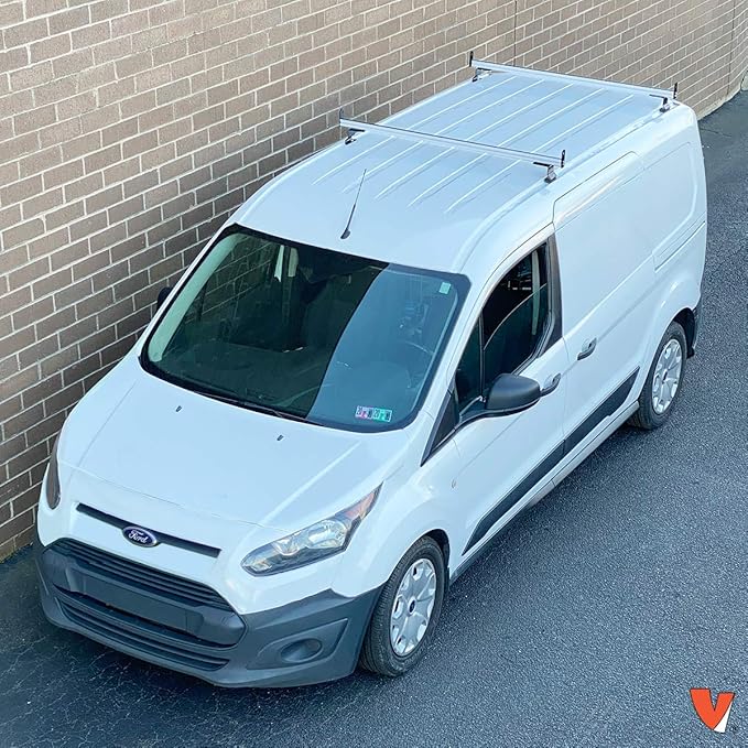 2 Bar Rack System for The Transit Connect 2014-On White