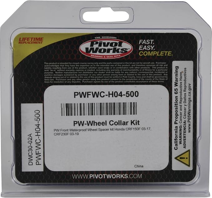 Pivot Works Wheel Collar Kit PWFWC-H04-500 For Triumph Daytona 675 2010