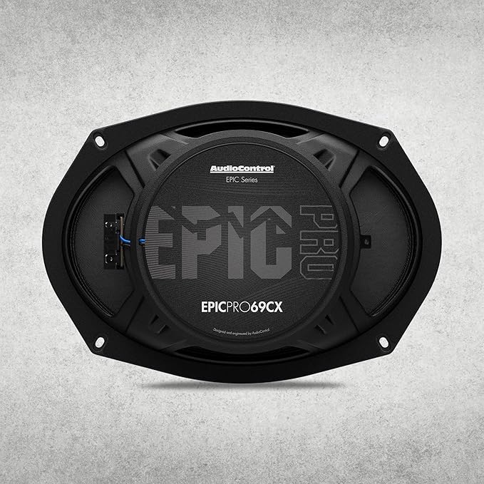 AudioControl EPICPRO69CX Epic PRO 6x9 Coaxial Car Speakers Set (Pair), 300W Max, 4 Ohm, Rear or Front Door Speakers for Truck or Car Audio System, Pro Audio High SPL Full Range Speakers