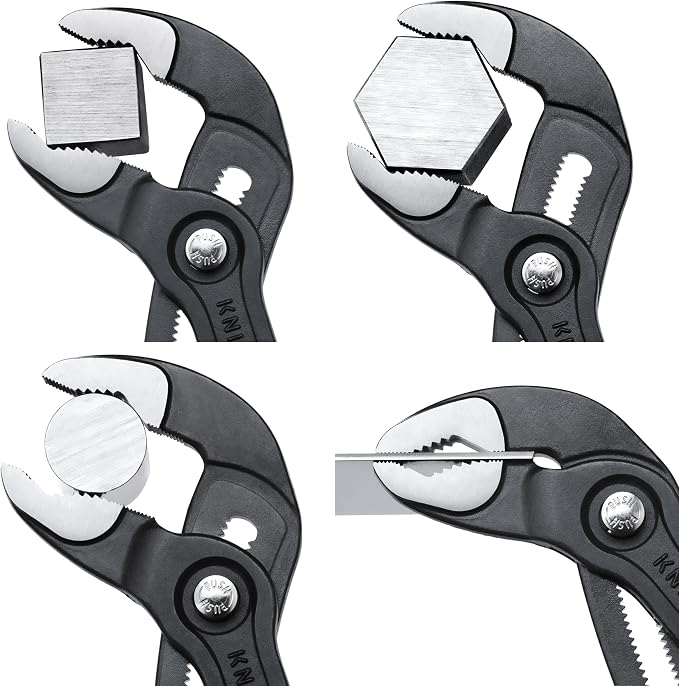 Knipex 09 02 240 SBA 9.5-Inch Ultra-High Leverage Lineman's Pliers & Cobra Water Pump Pliers