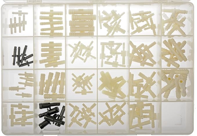 Dorman 030-496 115 Piece 23 SKU Vacuum Tees/Connectors General Maintenance Tech Tray, 115 Piece Universal Fit