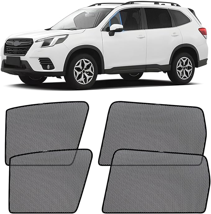 ZATOOTO Car Window Shades for Forester 2019-2024, Car Side Window Sun Shade for Baby from 99% UV Rays and Heat, Car Window Cover Breathable Mesh Window Screen Keep Vehicle Cool for Camping, Napping
