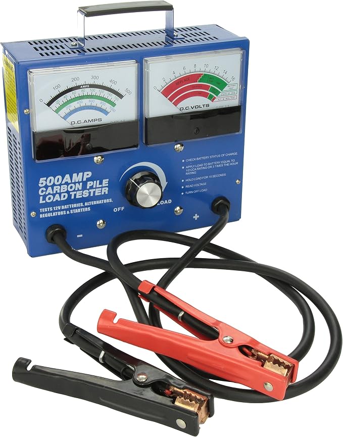 FJC 45115 500 Amp Carbon Pile Battery Tester, Factory