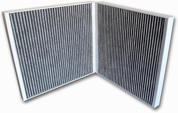 HEPA Cabin Air Filters Replacement with Activated Carbon Low Wind Resistance Extended Compatible with Model S