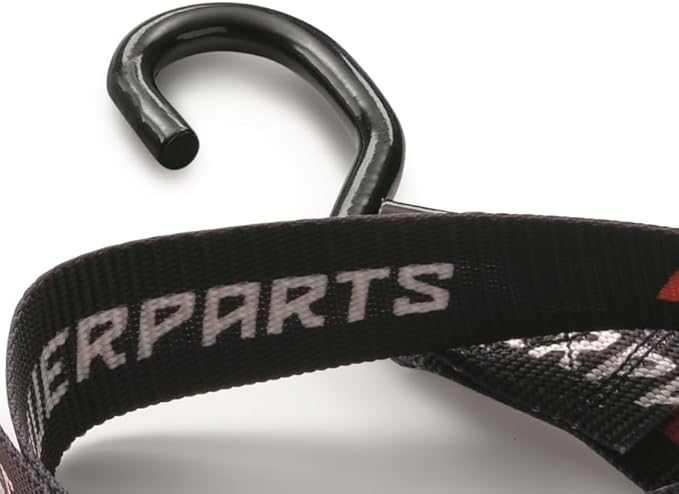 Premium KTM Soft Tie Down Set with Hooks (2 Pack), U6910046, Features Coated Steel Hooks and Soft Tie Loops