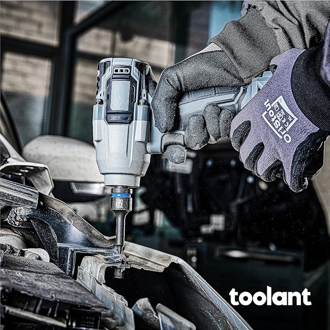 toolant Torx T40 Impact Bit Socket Set 2pcs,1/2" S2 Steel Air Drive Star Sockets, Long High Impact Bits,Professional Mechanic & Automotive Repair Socket Set