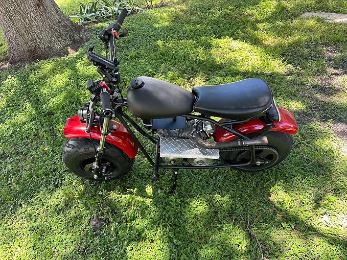JMCHstore Black Real Gas Fuel Tank for Coleman CT200UEX Axis M200 Hisun HS200-3 Fake Tank Replacement 196cc Mini bike