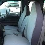 Durafit Seat Covers, Made to fit 1993-1998 F150-F550 Regular, XCab and Crew Cab High Back 40/20/40 Split Seat with Molded Headrests and Opening Center Console Seat Covers in Black Endura