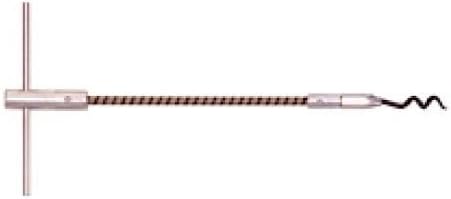 Allpax Flexible Packing Hook (No. 1) - 7.5 Inches Long, Flexible Wound-Wire Shaft, Steel Corkscrew-Style Tip and Comfort T-Handle (AX1210)