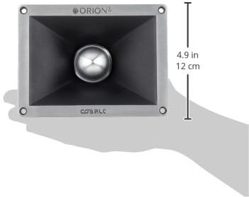 ORION Cobalt Series CTW880H 6.3” x 4.7” Super Bullet Tweeter | Aluminum Diaphragm, 1.75” Voice Coil, 130W RMS, 520W Max, Built-in Crossover - Pro Car Audio Sound System Tweeter (Single)