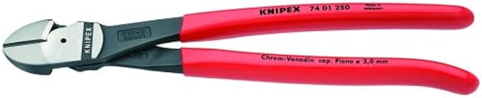 KNIPEX High Leverage Diagonal Cutters (7401250SBA), 10 inches and KNIPEX TwinGrip Pliers