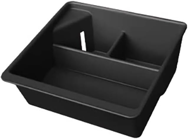 Car Central Control Armrest Storage Box Center Console Organizer Tray Storage Box For Porsche Cayenne 2024-2026 Interior Accessories Gear Shift Panel Storage Tray Insert Box (Style 2 Black)