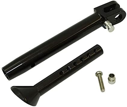 Motobiker Adjustable CNC Aluminum Kickstand Compatible with K-awasaki ZX-6 ZX6R ZZR600 ZX-9R ZX-10R Black