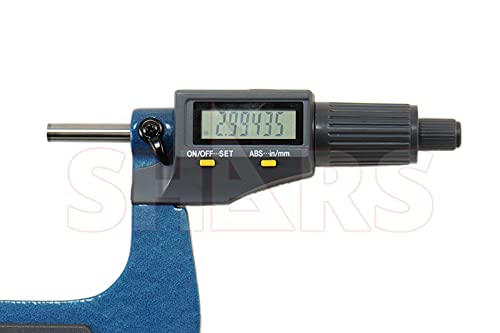 Shars 3-4"/75-100mm Solid Metal Frame Electronic Outside Micrometer 303-2466 P]