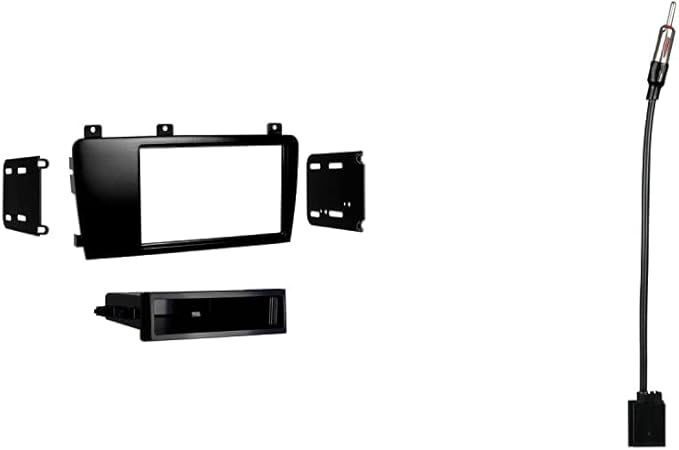Metra Electronics Car Stereo Installation Kit Bundle for Select 2005-2009 Volvo S60 and V70 Models | With Motorola Antenna Adapter