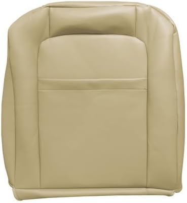 Driver Side Bottom + Top Back PERF Leather Seat Cover TAN Compatible with Lincoln Navigator 2005 2006