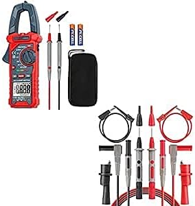 AstroAI Digital Clamp Meter+AstroAI Multimeter Test Lead