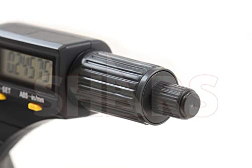 Shars 0-1"/0-25mm Solid Metal Frame Electronic Outside Micrometer 303-2463 P]