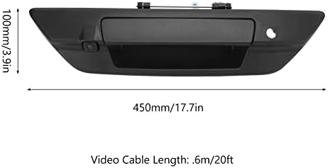 Car Trunk Handle Color Backup Camera, Parking Camera Backup Assistant Reversing Cam Replacement for 2017‑2021, IP66 150‑170° Wide Angles(Black)