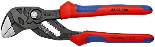 KNIPEX Tools - Pliers Wrench, Black Finish, Multi-Component (8602180) & Cobra Water Pump Pliers