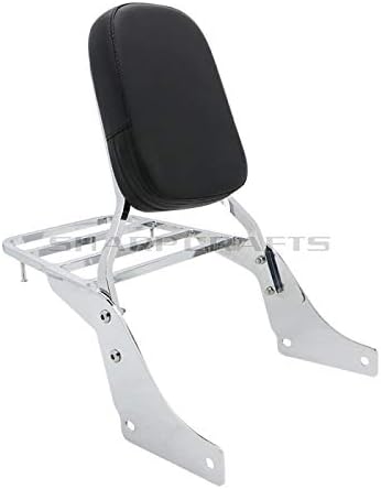 Backrest Sissy Bar + Luggage Rack for Honda Shadow VT 1100 Sabre 1100 ACE VT1100 1995-2007