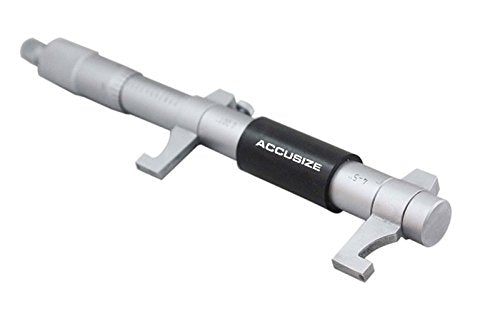 Accusize Industrial Tools 4-5'' by 0.001'' Inside Micrometer in Fitted Case, Satin Chrome Finished, Eg00-3225 | Range: 4-5", Graduation: 0.001", Accuracy: 0.00028", Resolution: 0.0001", Satin Chrome Finish