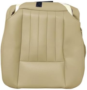 Driver+Passenger Side Bottom Replacement Perforated Leather Seat Cover Tan Compatible with Lincoln Navigator 2005 2006，Not Suitable for 2003-2004