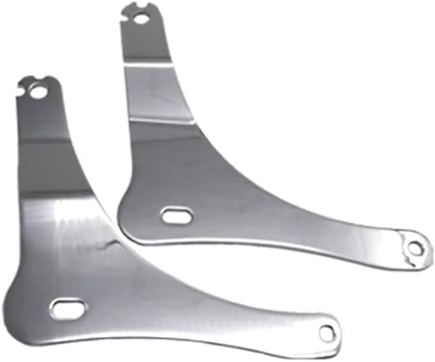 Adjustable Driver/Passenger Seat Backrest Component:Fixed Mounts (Fat Boy 01-07/Deluxe/Heritage 00-17 (Chrome))
