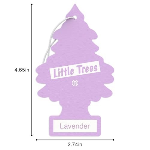 LITTLE TREES Car Air Freshener | Hanging Tree Provides Long Lasting Scent for Auto and Home | 24 Air Fresheners |Lavender