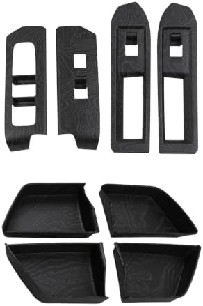 ABS Door Handle Inner Bowl Cover & Window Lift Panel for Toyota Tacoma 2024 2025 2026 Interior Accessories Center Console Decor Trim Frame