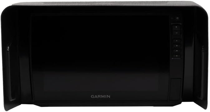 BerleyPro Garmin Fish Finder Visor — Sun Cover & Glare Reduction — Fits Echomap UHD/UHD2/Ultra, GPSMAP, Striker, Echomap Chirp & More — CNC Machined ASA Plastic